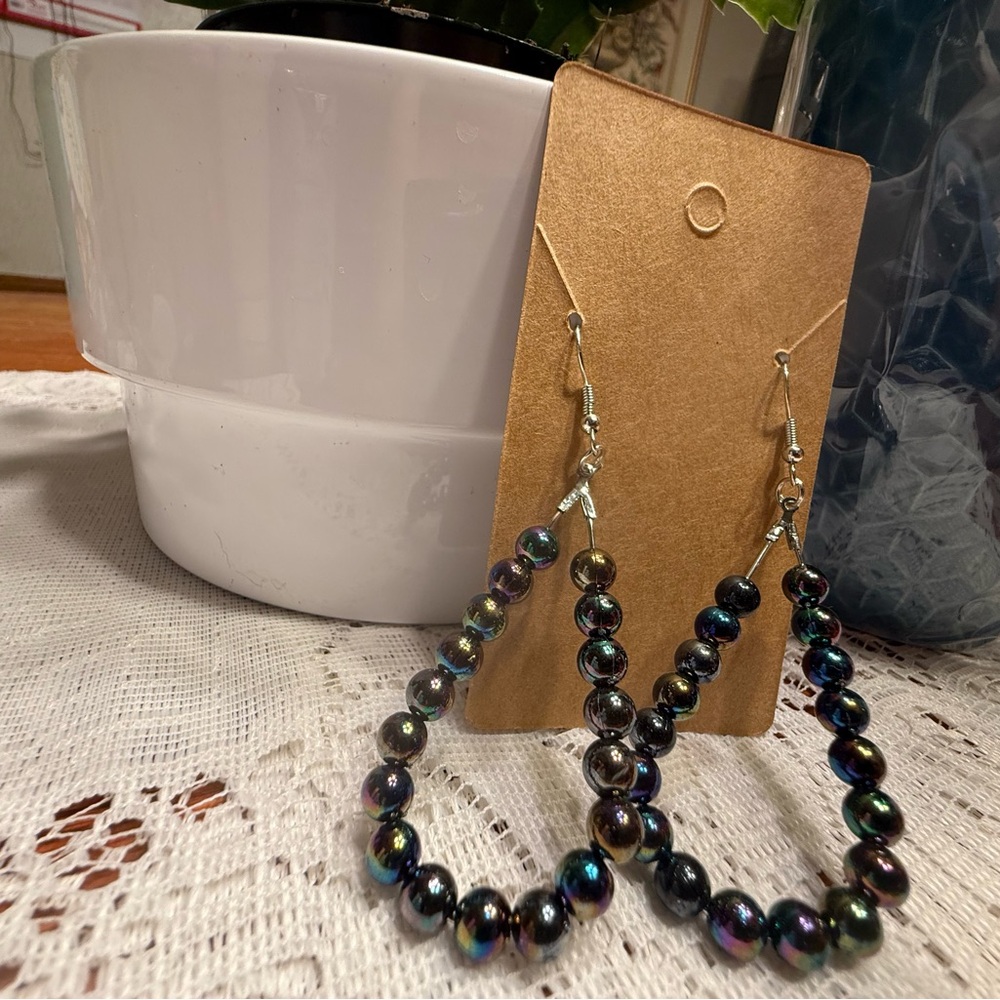 Elegant Multicolor Beaded Earrings